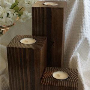 Tealight candle holder set